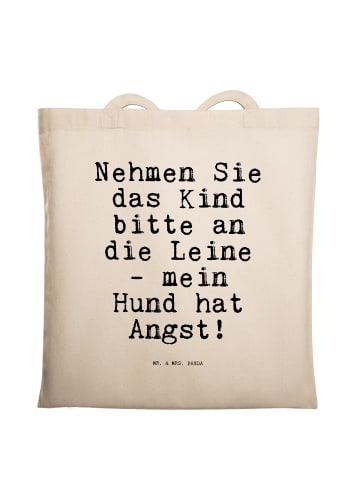 Mr. & Mrs. Panda Tragetasche Nehmen Sie das Kind... mit Spruch in Creme