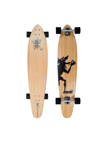 Apollo Kicktail TM Longboard " Hawaiian Wulff 42 Zoll " in holz/schwarz