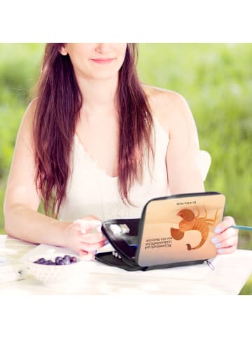 Mr. & Mrs. Panda Bleistiftetui Sternzeichen Skorpion Design mit ... in Weiß