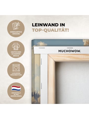 MuchoWow Leinwand bilder Berghütte (BxH)