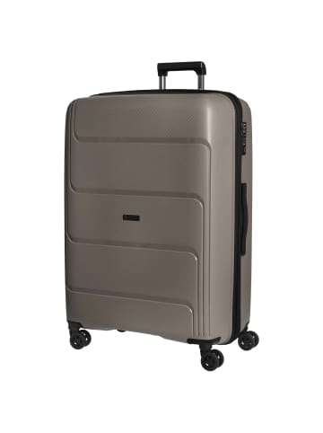 Check.In St. Louis - 4-Rollen-Trolley 77 cm erw. (altrosa) in taupe