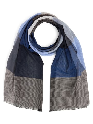 Nils Sundström Schal in blau grau - 0001