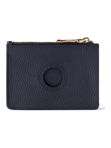 Lazarotti Bologna Leather Schlüsseletui Cardholder Leder 11,5 cm mit Air Tag Fach in navy