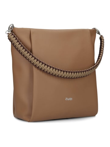 Zwei Yuna Schultertasche 31 cm in hazel