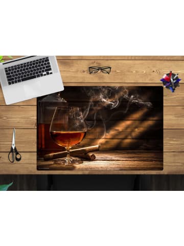 cover-your-desk.de  Schreibtischunterlage – “Whisky mit Zigarren“ (L)60 x (B)40 