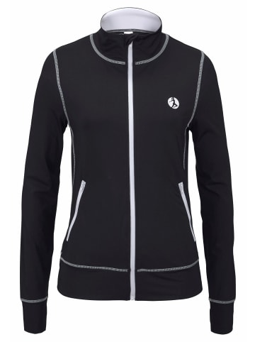 LASCANA ACTIVE Trainingsjacke in schwarz-weiß