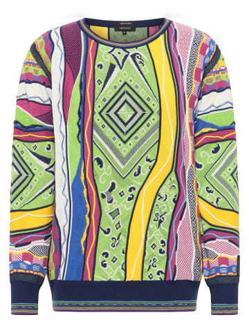 Carlo Colucci Rundhalspullover Cuccaro in Blau