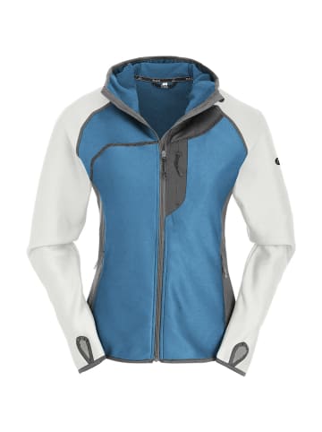 Maul Sport Stretchfleecejacke Chiemgau II mit Kapuze in Kristallblau