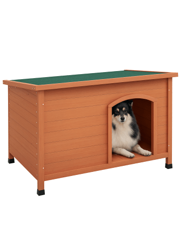 Pawhut Hundehütte 100L x 65,5B x 68H cm