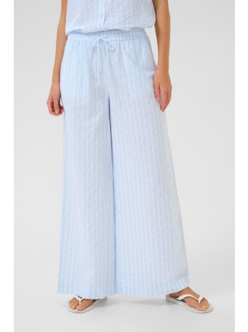 Kaffe Hose KAsara Loose fit in Blue/White Stripe