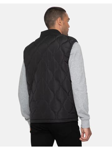 Threadbare Steppweste THB Jacket Gilet McLaren in Schwarz