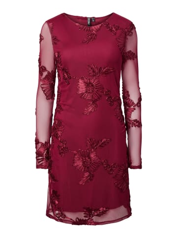 Pieces Midikleid in Beet Red