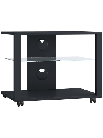 ebuy24 TV Tisch FolasL 10 Schwarz 60 x 41 cm