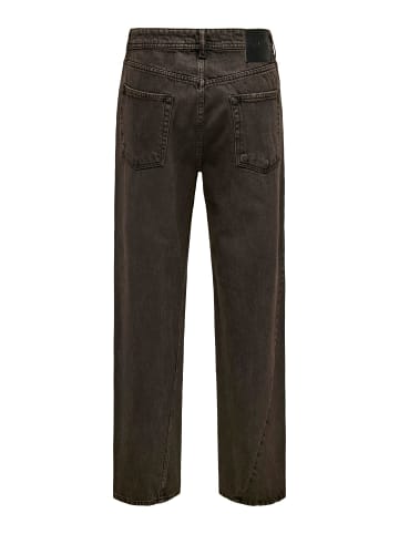 ONLY & SONS Locker geschnitten in Brown Stone