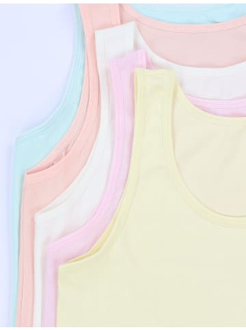 TupTam Mädchen Kinder Unterhemd 5er Pack in rosa/grau