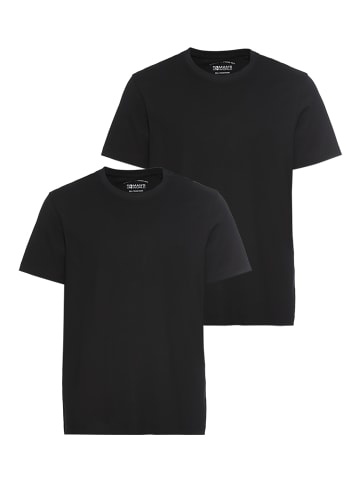 Man's World Rundhalsshirt in schwarz