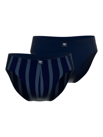 CECEBA Slip 2Er Pack Ohio in blau-dunkel-Ringel