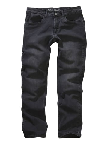 Carlo Colucci Bequeme Jeans Enrico in Dunkelgrau