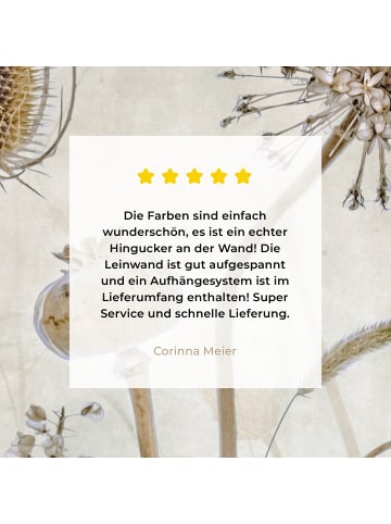 MuchoWow Leinwand bilder Blumen (BxH)