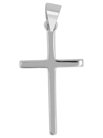 Adeliás Unisex Anhänger – Kreuz Kreuzanhänger aus 925 Silber in silber