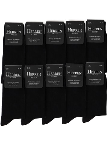 Occulto 10er Pack Businesssocken Hermann in Schwarz