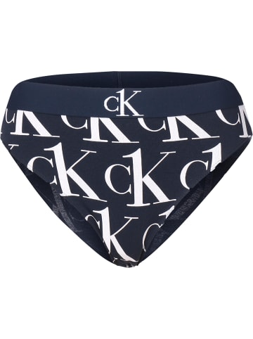 Calvin Klein Bikini in plush ck1 print blue shadow