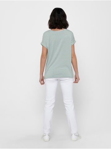 ONLY Shirt 'Moster Stripe' in Grün