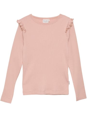 Minymo Kinder Longsleeve "T-Shirt LS Rib-Girl" in Rosa