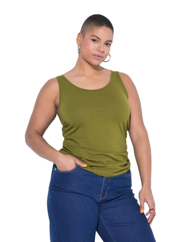 Studio Untold Strick-Top in oliv