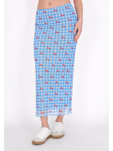 myMo Women Skirt in blue multicolor