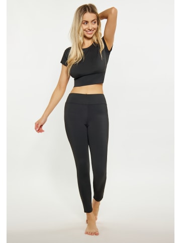 IZIA Damen Crop-Top in Schwarz