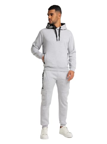 Bruno Banani Hoodie ohne Reißverschluss REED in Grau / Melange