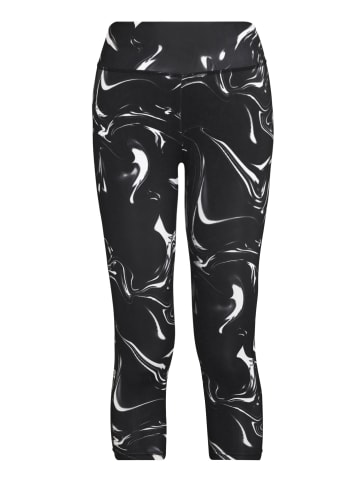 LASCANA ACTIVE Caprileggings in schwarz-gemustert-weiß