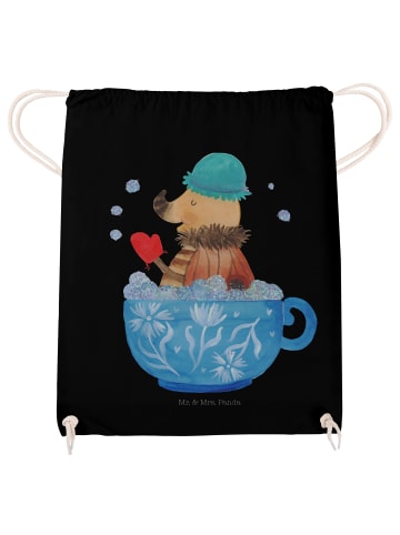 Mr. & Mrs. Panda Jutebeutel Nachtfalter Schaumbad ohne Spruch in Schwarz