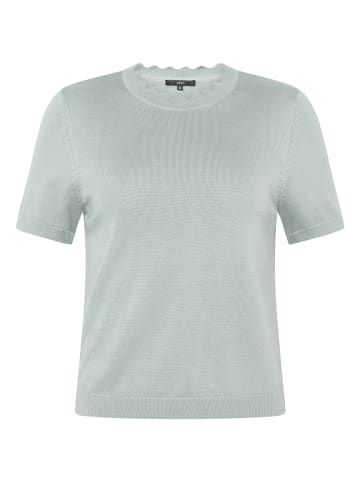 Zero  Kurzarmpullover mit Wellensaum in Silver Blue