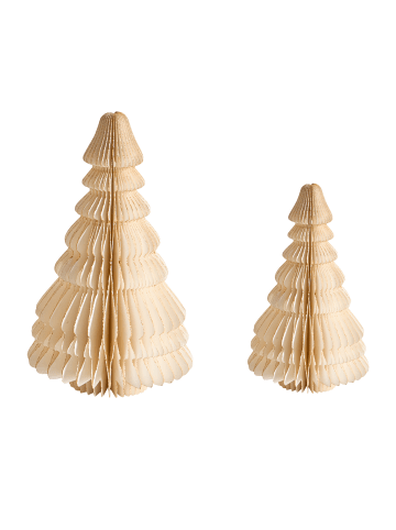 Beliani 2er-Set Dekofigur SKJOMA in Beige