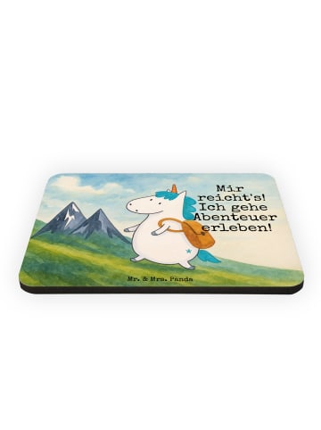 Mr. & Mrs. Panda Magnet Einhorn Bergsteiger Design mit Spruch in Weiß