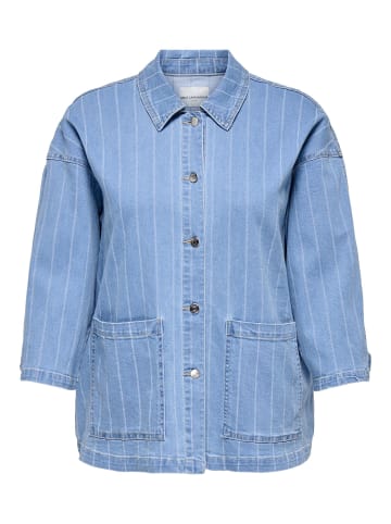 ONLY Carmakoma Jeansjacke in Light Blue Denim