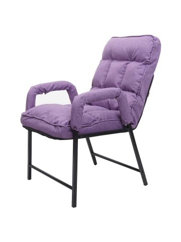 MCW Esszimmerstuhl K40 verstellbar, Stoff/Textil lila-flieder