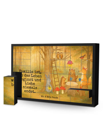 Mr. & Mrs. Panda Adventskalender Waldtiere Picknick Design mit S... in Weiß