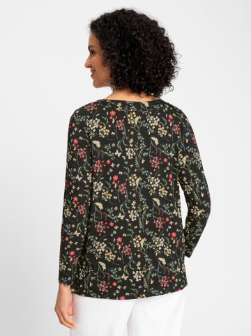 WITT WEIDEN Shirttunika in schwarz-ocker-bedruckt