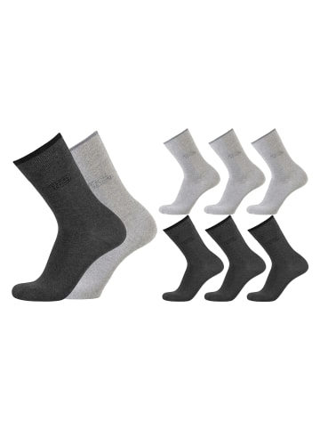 Camel Active 6 Paar Basicsocken halbhoch in anthra/grey