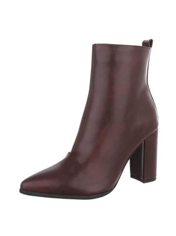 Ital-Design High Heel in Weinrot