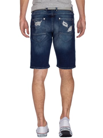 Cipo & Baxx Herren Regular Fit Shorts Stonewashed in Blue