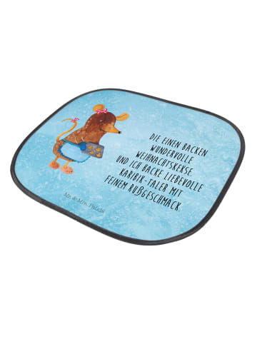 Mr. & Mrs. Panda Sonnenschutz Auto Maus Kekse mit Spruch in Eisblau