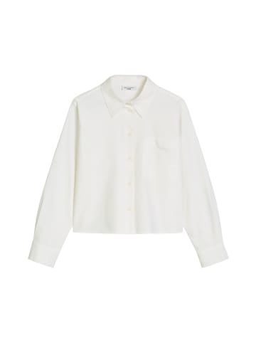 Marc O'Polo DENIM Oxford-Bluse cropped in Silky White