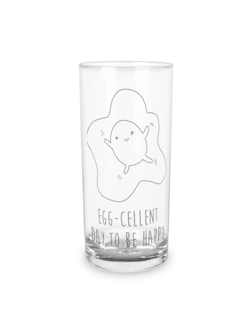Mr. & Mrs. Panda Wasserglas Spiegelei Ei mit Spruch in Transparent