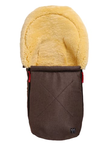 Kaiser Naturfellprodukte Lammfell-Babyschalenfußsack Emma brown melange