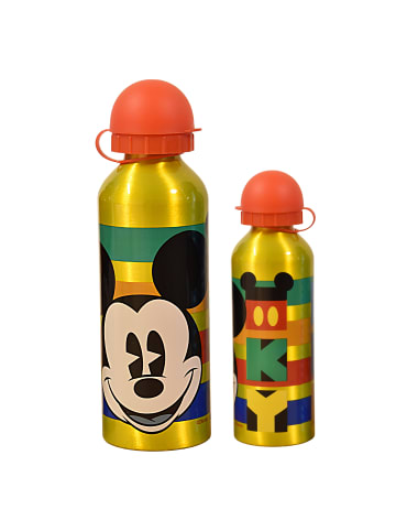 Disney Mickey Mouse Alu-Trinkflasche Mickey Mouse 500 ml  in Gelb-Rot