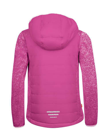 Trollkids hybride Fleece-Jacke "Skabu" in Beere